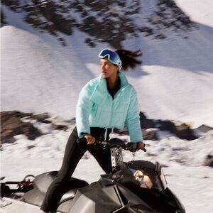 Free People Movement High Frequency Cropped Puffer Jacket Ski Snow NEW